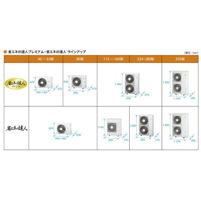 画像2: 東京・茨城・栃木・群馬・埼玉・千葉・神奈川・業務用エアコン　日立　てんかせ2方向　トリプル　RCID-AP160SHG3　160型（6馬力）　「省エネの達人」　三相200V