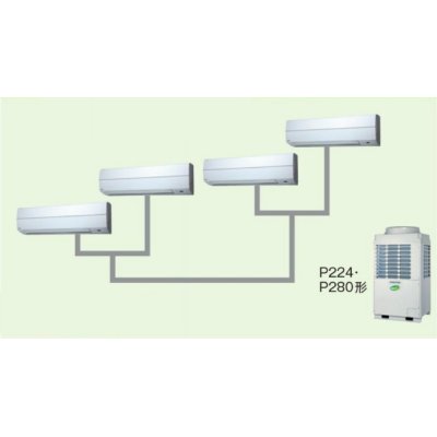 画像1: 東京・茨城・栃木・群馬・埼玉・千葉・神奈川・業務用エアコン　東芝　かべかけ　同時ダブルツイン　ワイヤードリモコン　一発節電　AKEF28055A　P280（10馬力）　スマートエコR　三相200V