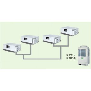 画像: 東京・茨城・栃木・群馬・埼玉・千葉・神奈川・業務用エアコン　東芝　天井理込形　ダクトタイプ　同時ダブルツイン　ワイヤードリモコン　一発節電　ADSF28055A　P280（10馬力）　スーパーパワーエコキュープ　三相200V